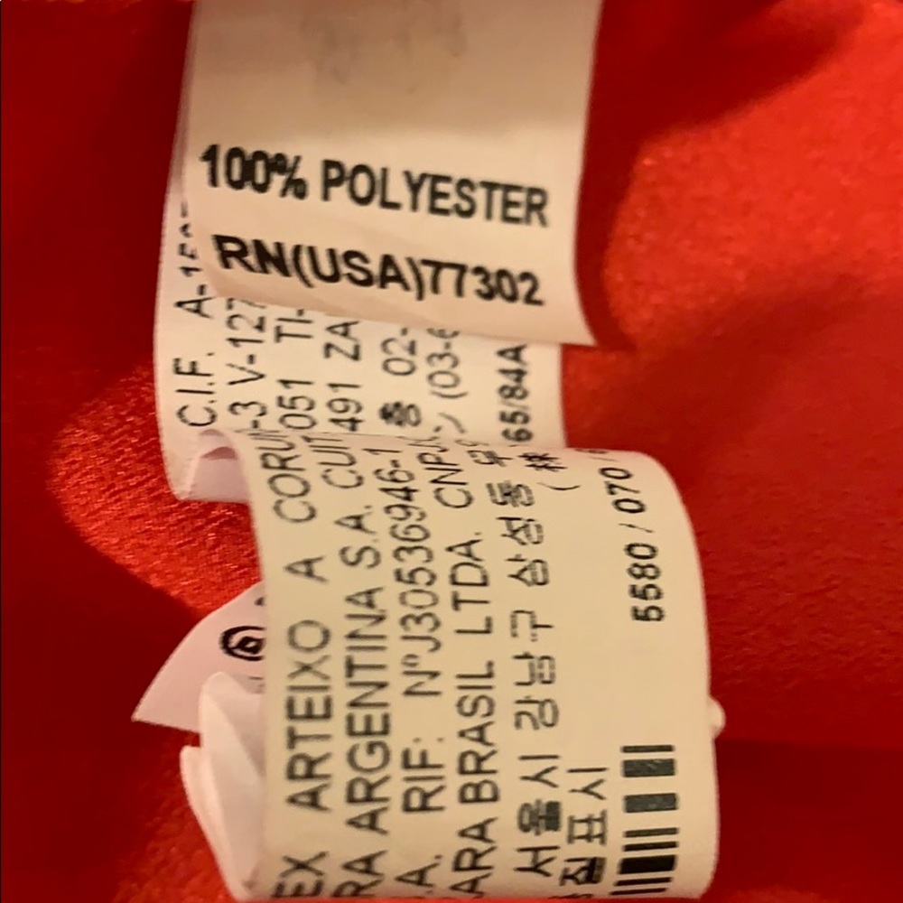 ZARA basic red blouse - Picture 7 of 7